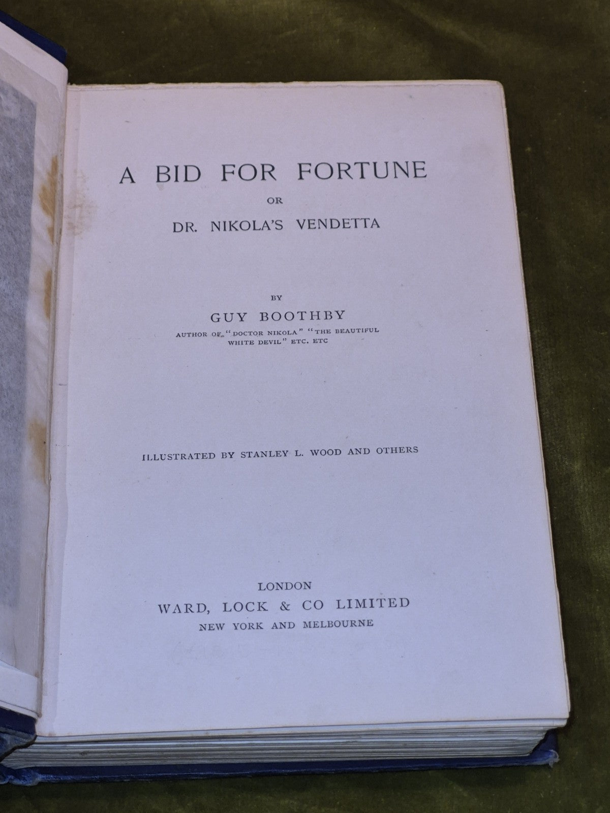 A Bid for Fortune / Dr. Nikola's Vendetta - Guy Boothby3