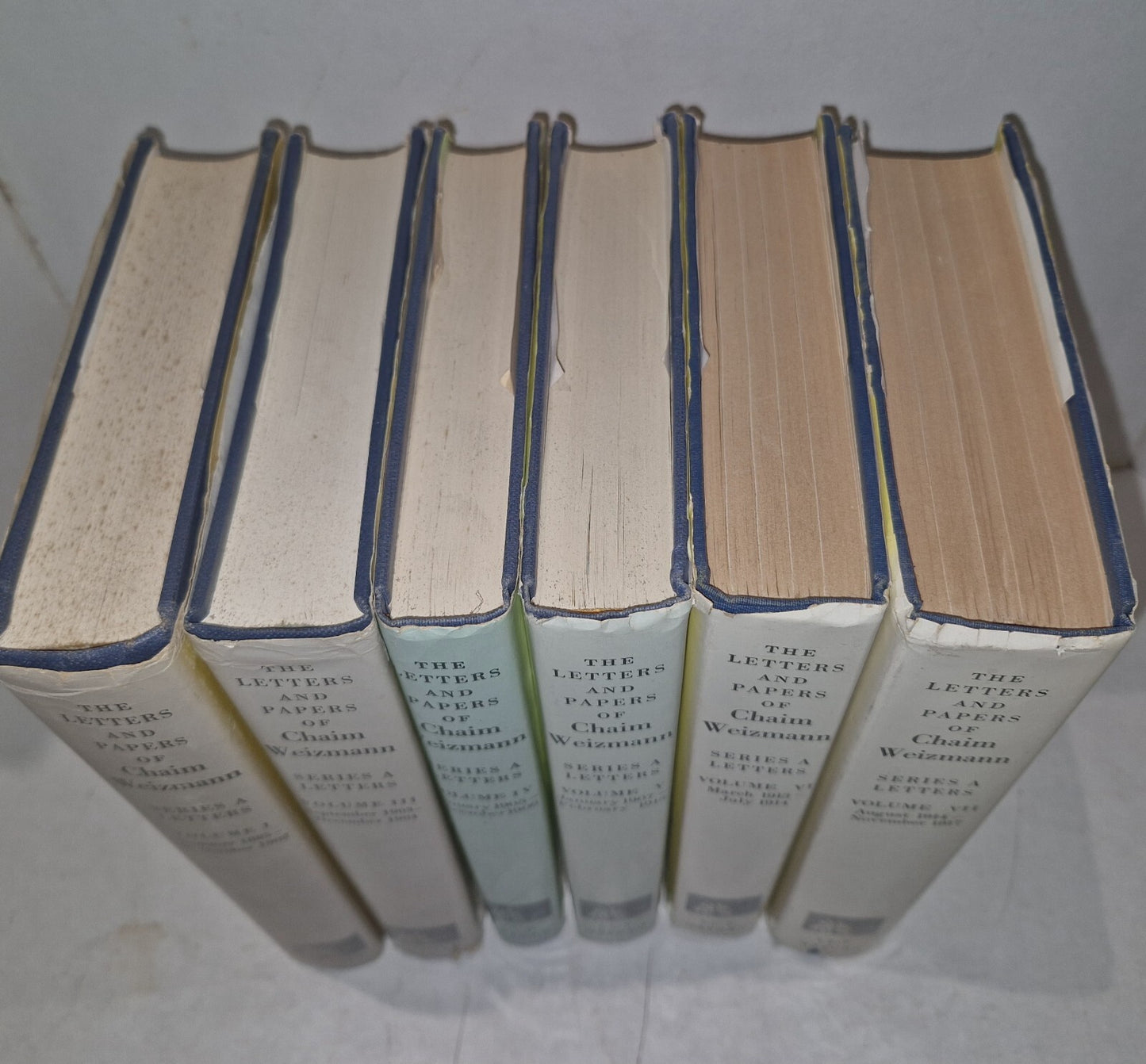 LETTERS AND PAPERS OF CHAIM WEIZMANN VOLUMES 1,3,4,5,6,7 Will Split.1