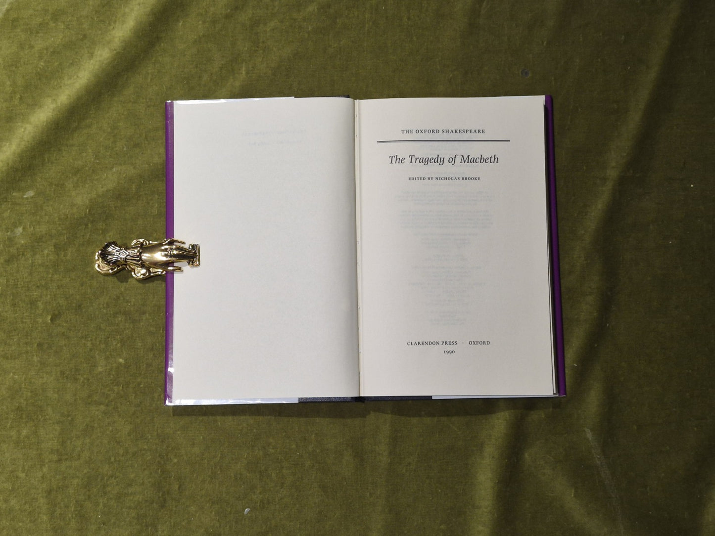 The Oxford Shakespeare - Macbeth - Ed. Nicholas Brooke VGC HB DJ4