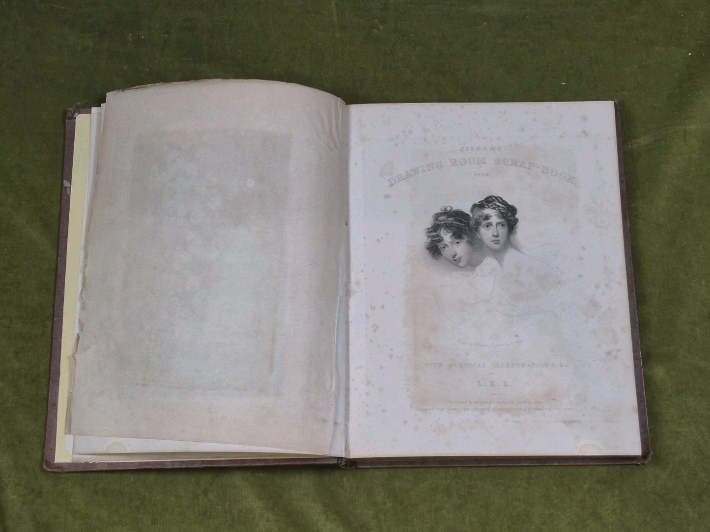  Fisher's Drawing Room Scrap-Book 1834 with Poetical Illustrations by L E L5