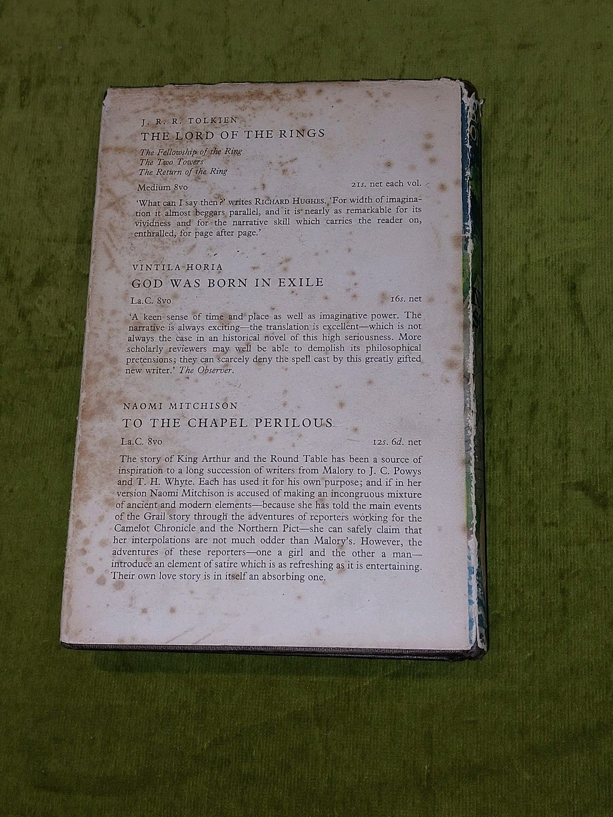 The Badger of Ghissi  Wolf von Niebelschutz (1963) [George Allen & Unwin] Hb7