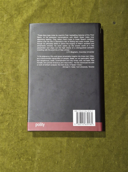 Albert Speer: Conversations with Hitler's Architect Hardcover 2007 Joachim Fest1