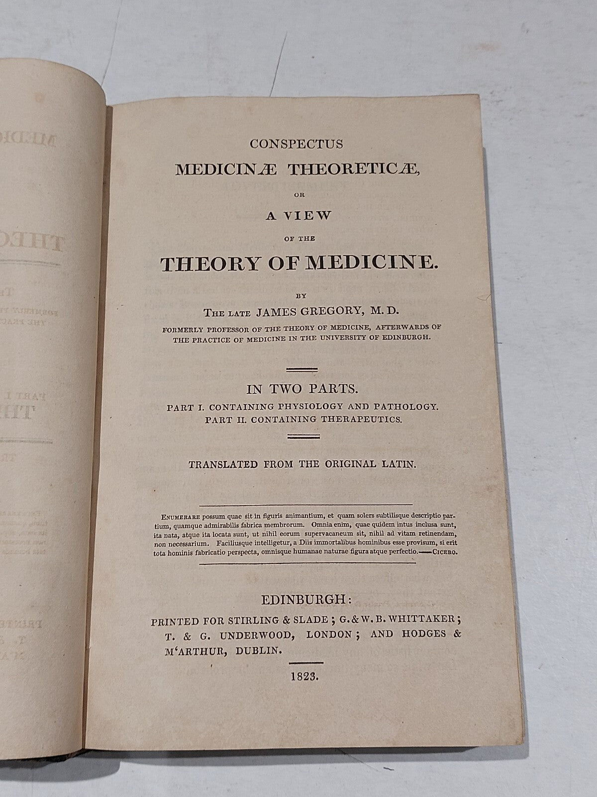 James Gregory's Conspectus or Brief View of the Theory of Medicine (1823) Book2
