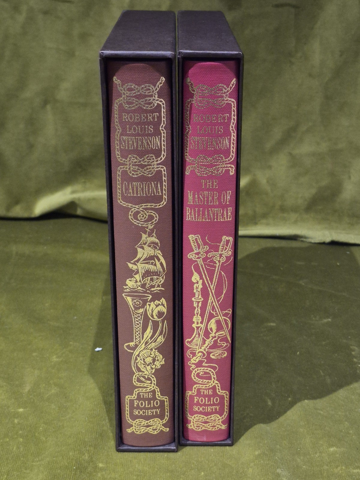 Folio Society - Robert Lois Stevenson lot: Master of Ballantrae & Catriona0