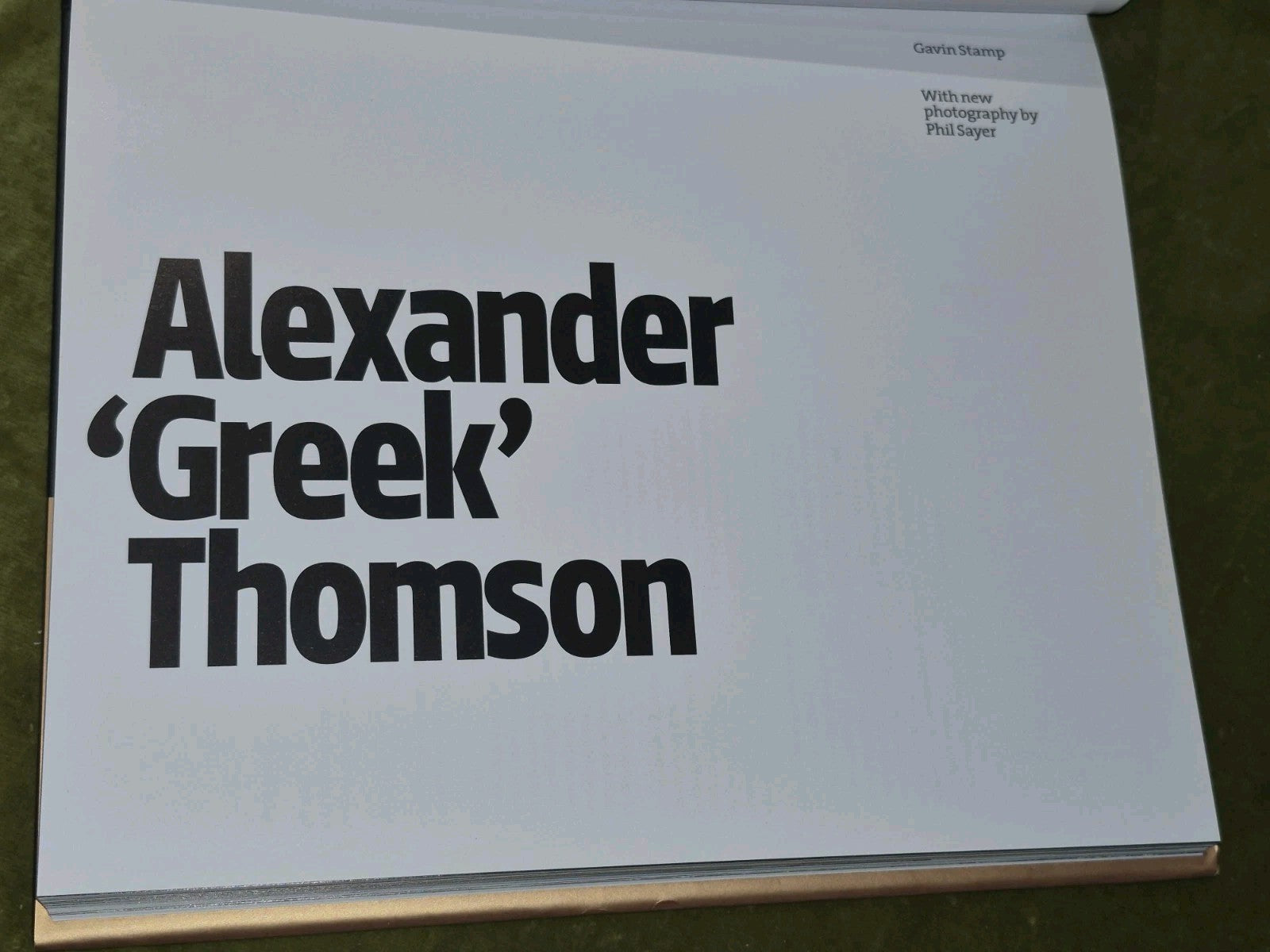 Alexander "Greek" Thomson by Gavin Stamp 1999 Hardcover3