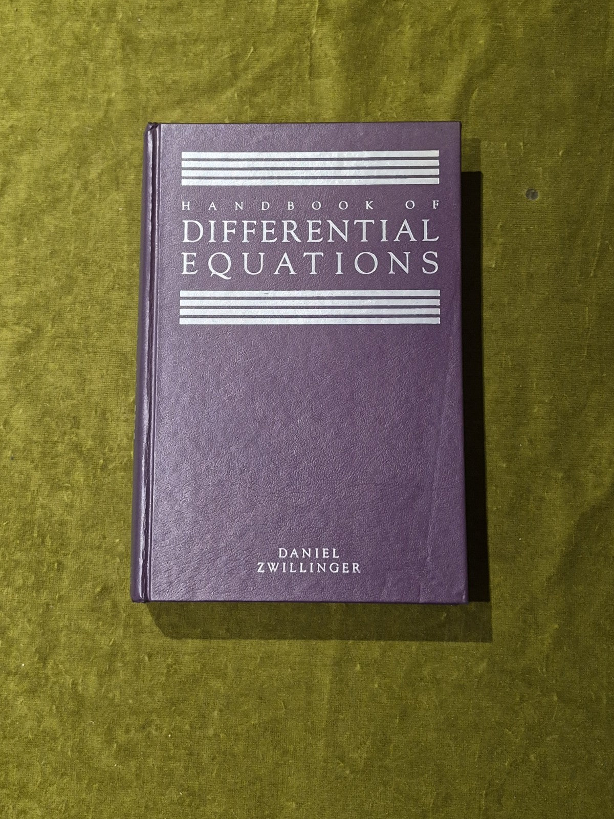 Handbook of Differential Equations by Daniel Zwillinger - Academic Press 19890