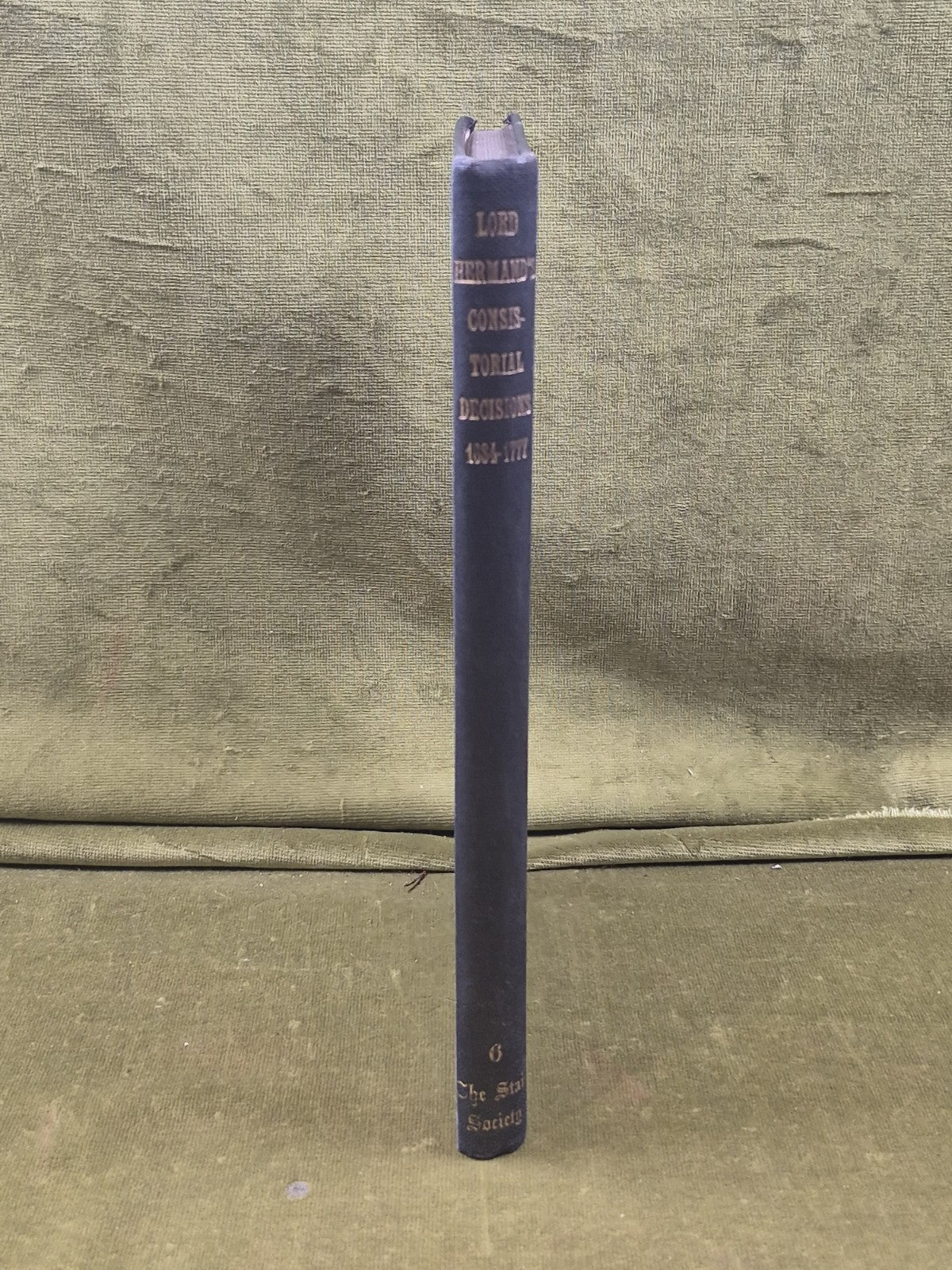 Stair 6 Hermand's Consistorial Decisions 1684-1777 - F P Walton, J Ferguson 19402