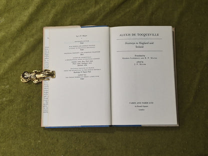 Alexis De Tocqueville - Journeys to England and Ireland, Faber & Faber 1958 1st3
