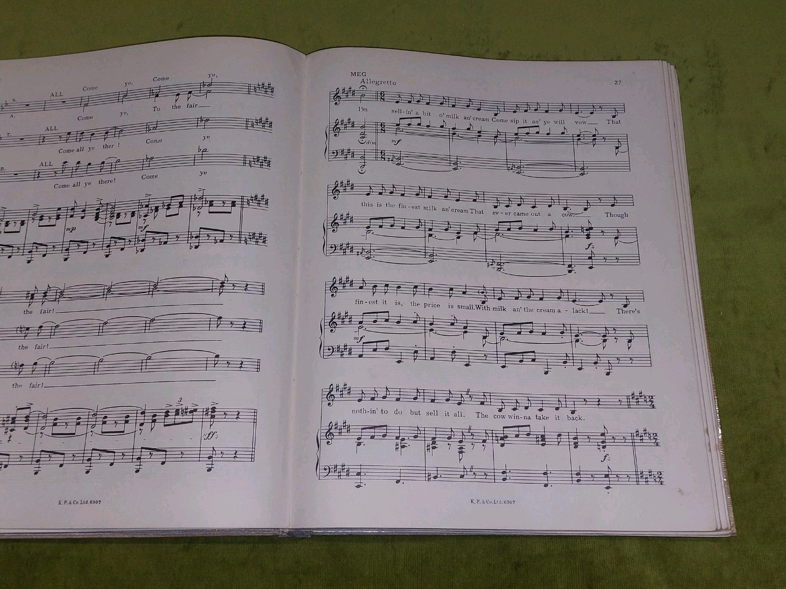 Brigadoon  Vocal Score  Billy Love [Sam Fox Publishing] hb book5