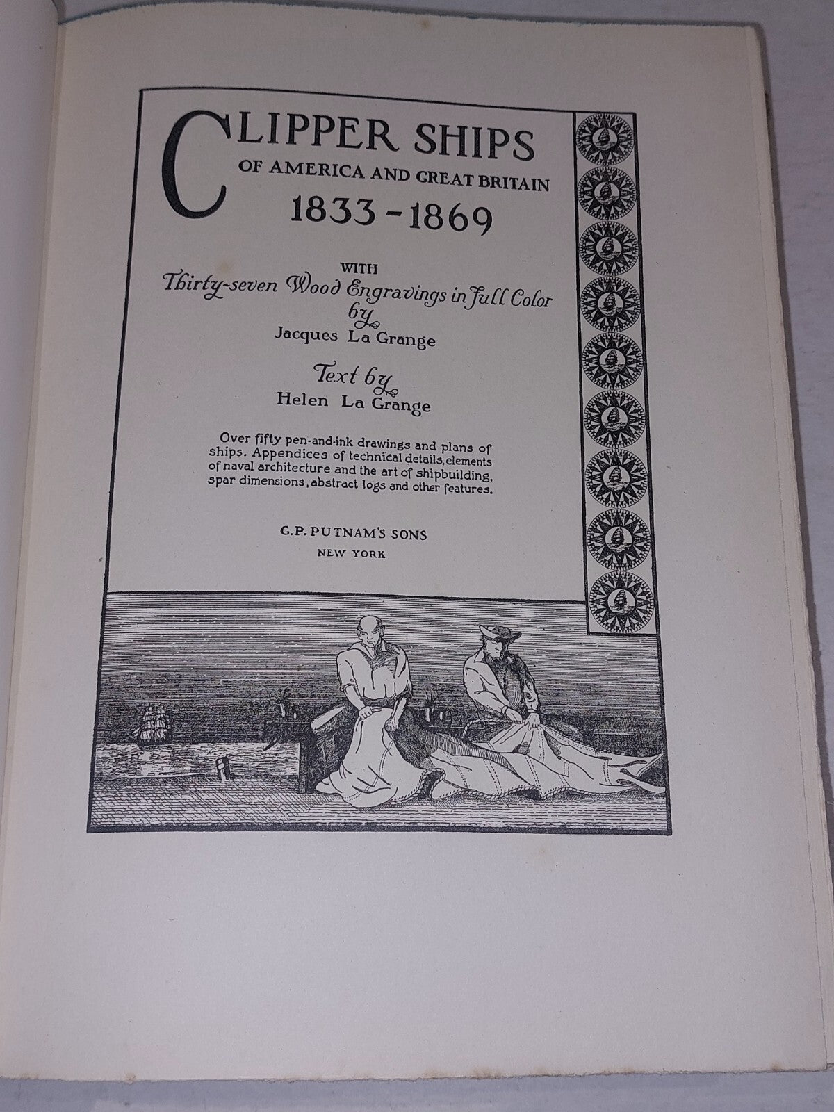 Clipper Ships of America and Great Britain 1833-1869 Jacques La Grange Helen La4