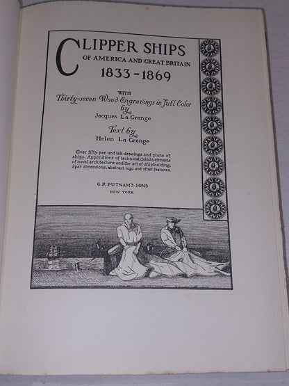 Clipper Ships of America and Great Britain 1833-1869 Jacques La Grange Helen La4