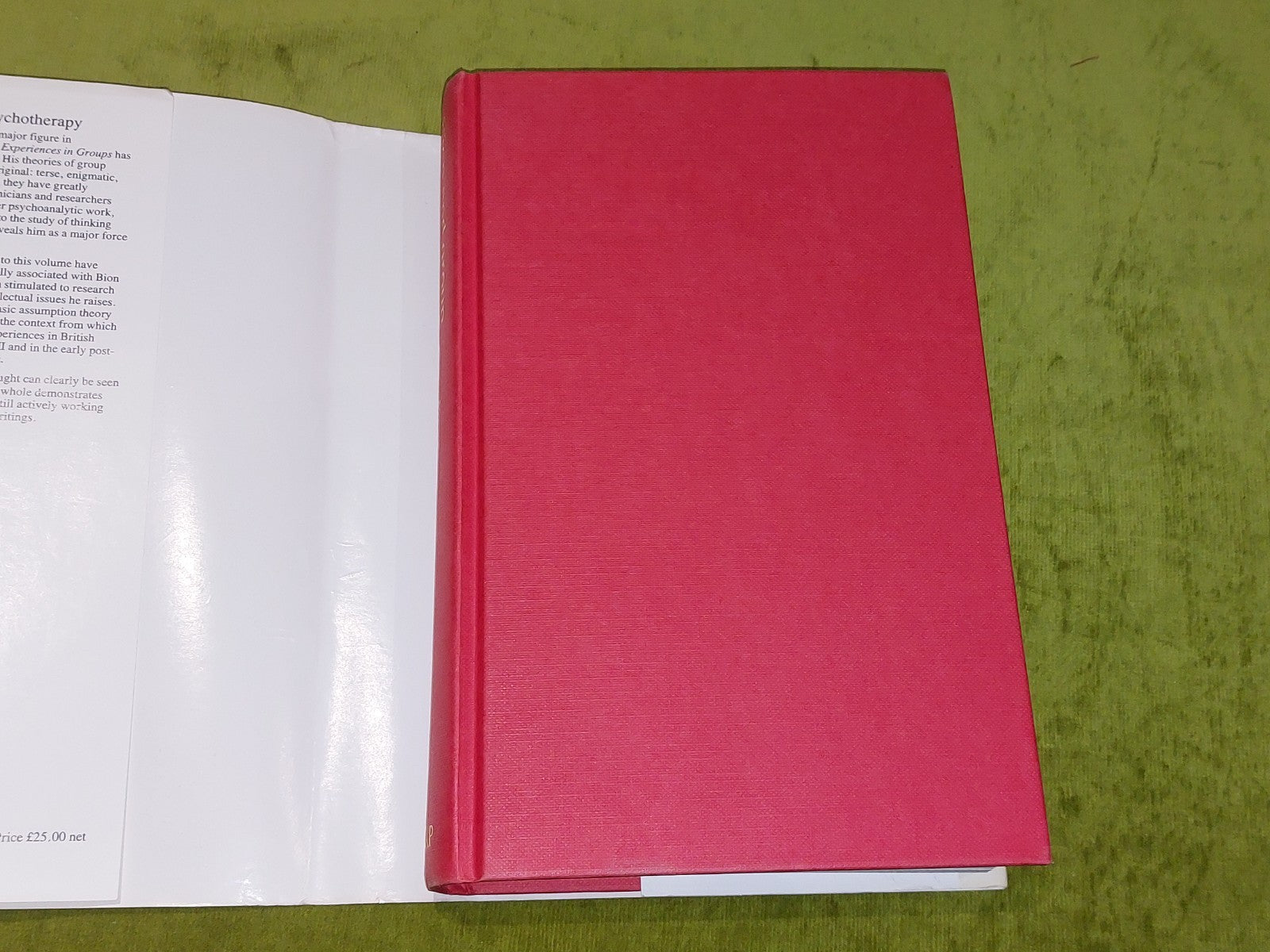 Bion and Group Psychotherapy By Malcolm Pines (1985) [Rotledge] Hb Book With Dj2