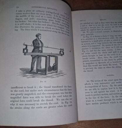 EXPERIMENTAL MECHANICS: A COURSE OF LECTURES By Rober S. Ball. 1871 1st Edition 7