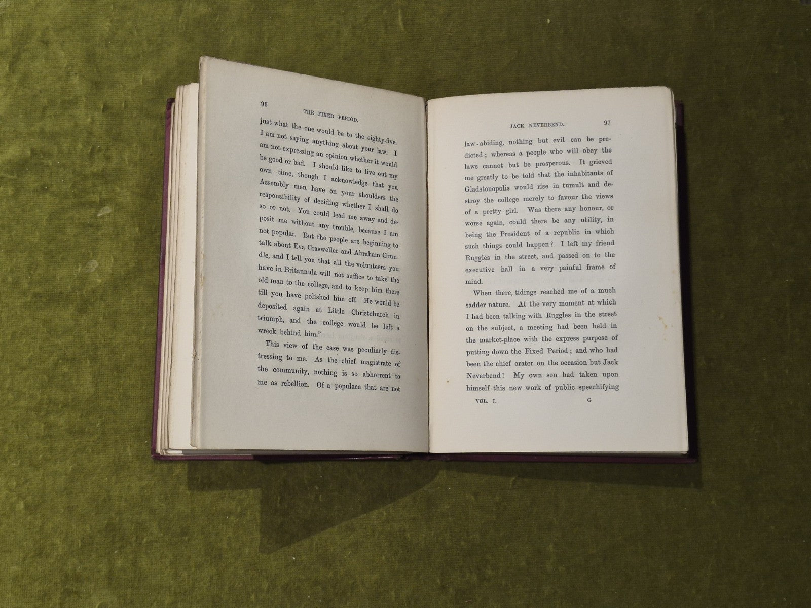 The Fixed Period in 2 Volmes - Anthony Trollope , Blackwood 1882 1st Edition5