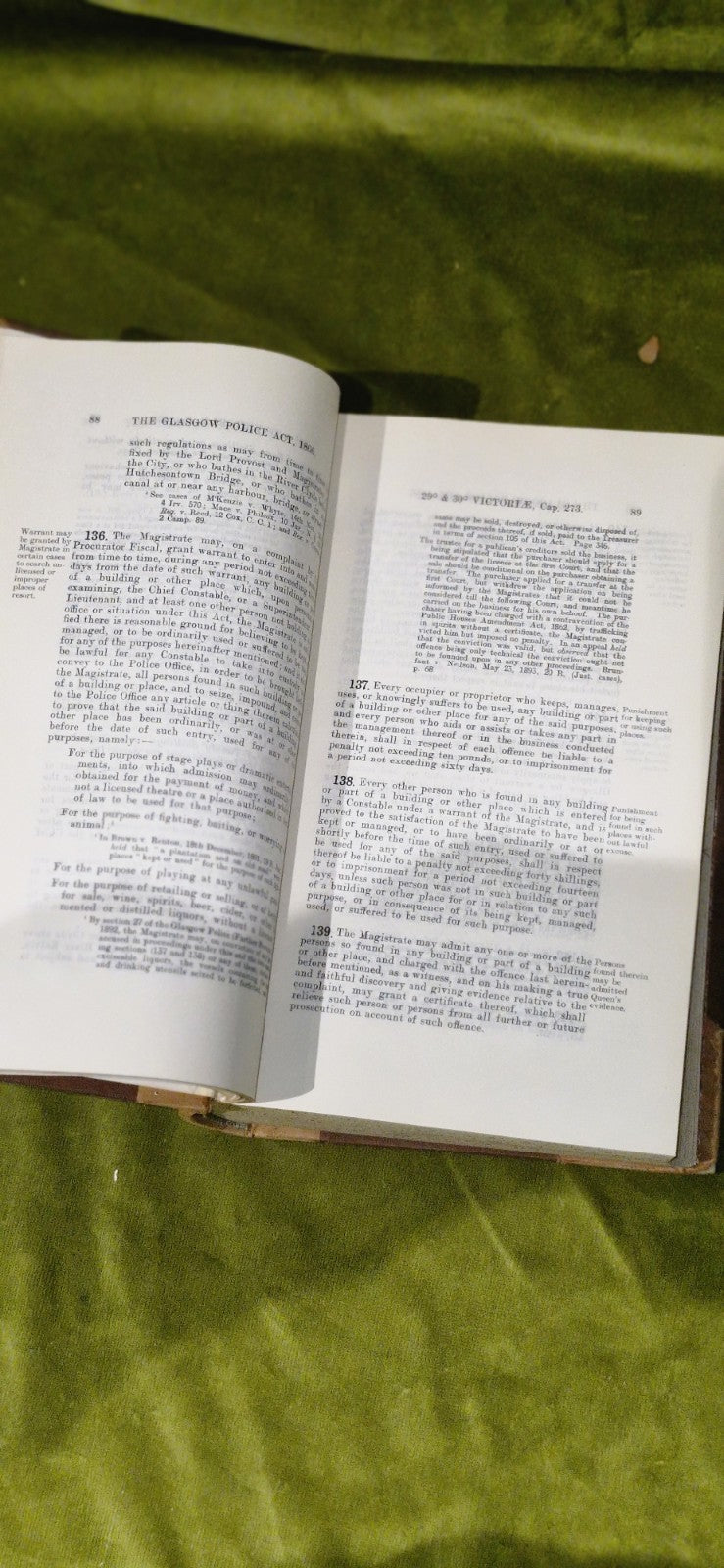 Acts of Parliament Relating to The Glasgow Police (1913 Third Edition)7