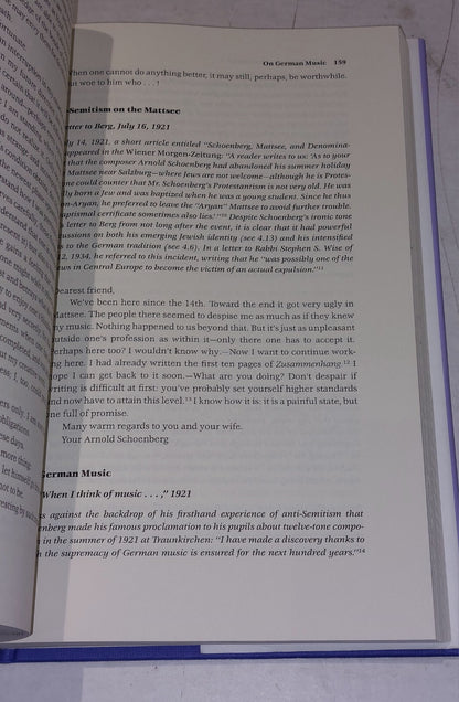 A Schoenberg Reader:  Documents of a Life By Joseph Auner (2003) Hb Book 7