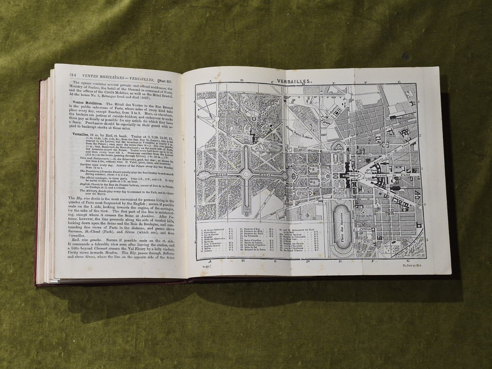 Handbook for Visitors to Paris - John Murray 1882 HB5