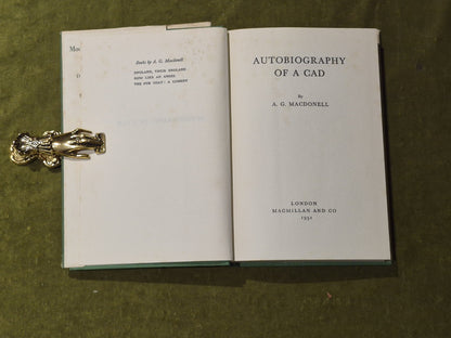 Autobiography of a Cad - A.G. Macdonell , Macmillan Modern Fiction Library 19515