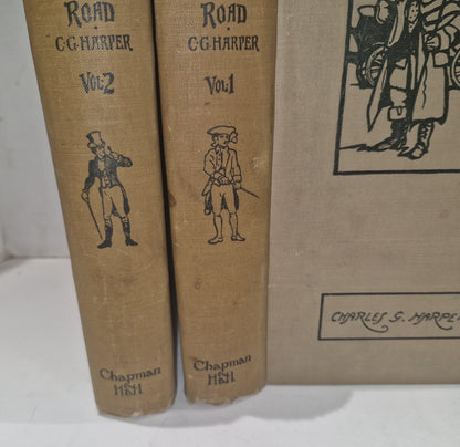 1907 THE MANCHESTER AND GLASGOW ROAD by HARPER VOLS I & II 33 PLTS GRETNA GREEN2