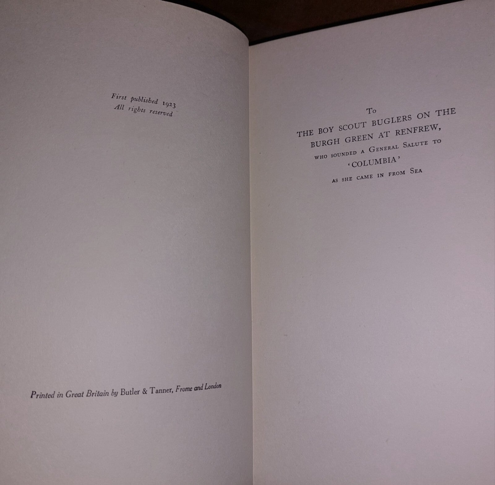The LOOKOUTMAN - David W Bone 1923 1st edition. Nautical, Maritime Shiping, Navy10