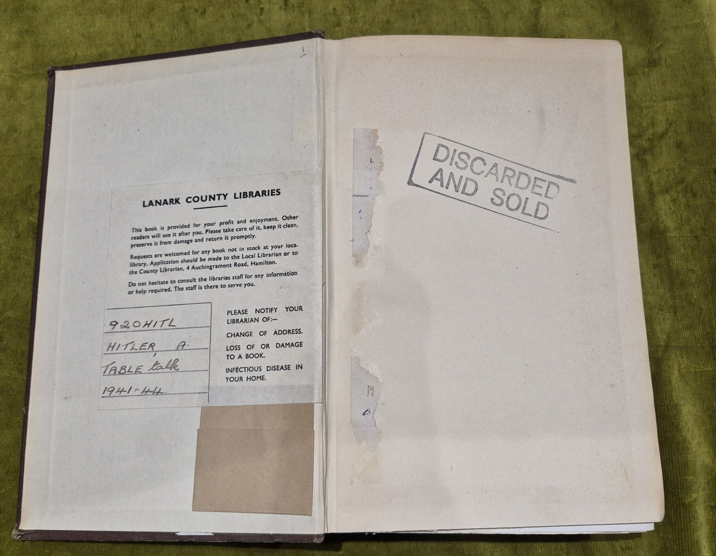 Hitler's Table Talk by Weidenfeld & Nicolson - 1st Edition, 19534