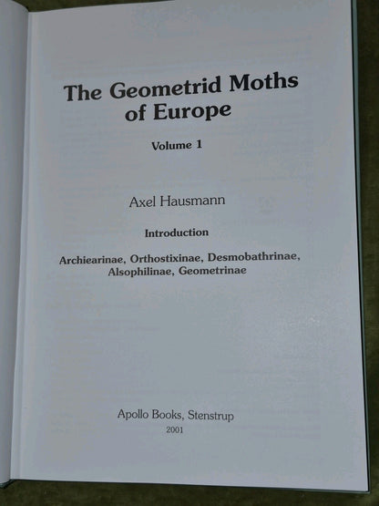 The Geometrid Moths Of Europe 20013
