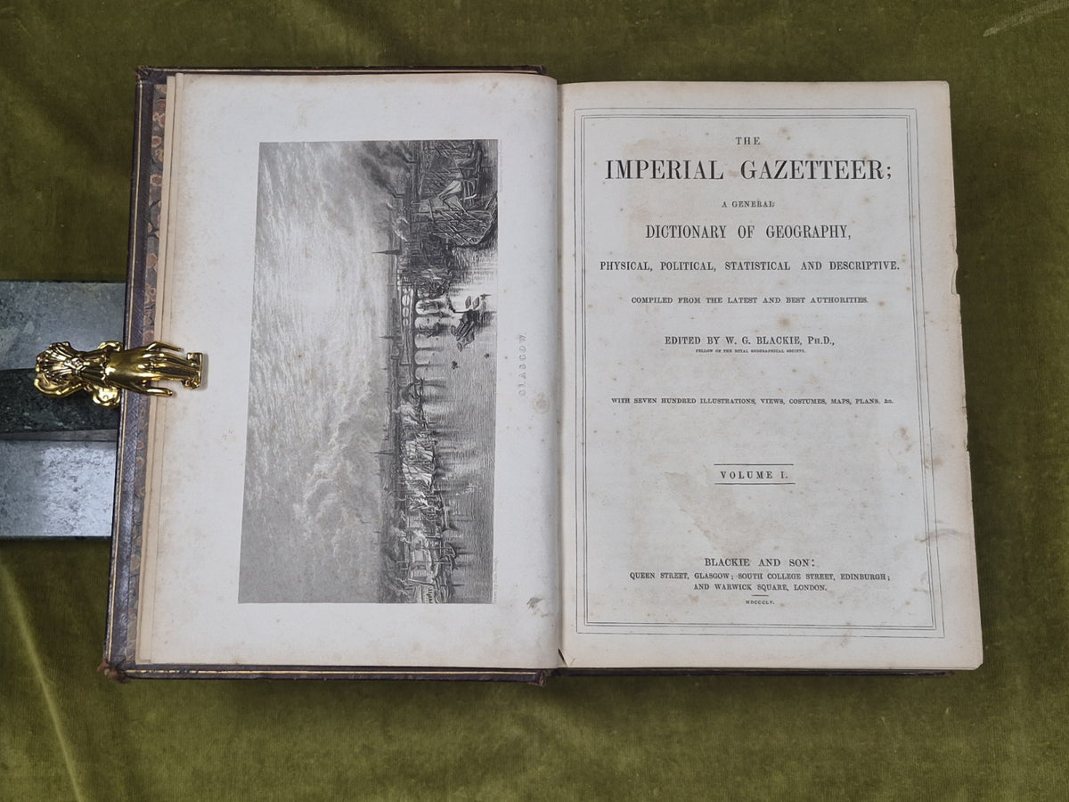 Blackie : The Imperial Gazetteer General Dictionary of Geography 2 Vols 18555