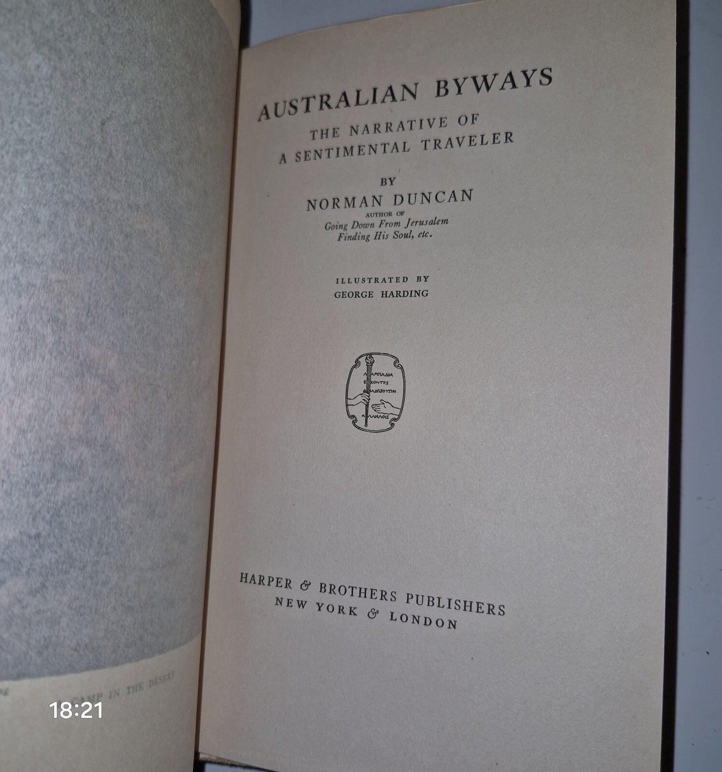 Australian Byways By Norman Duncan. 1915 1st Edition.5