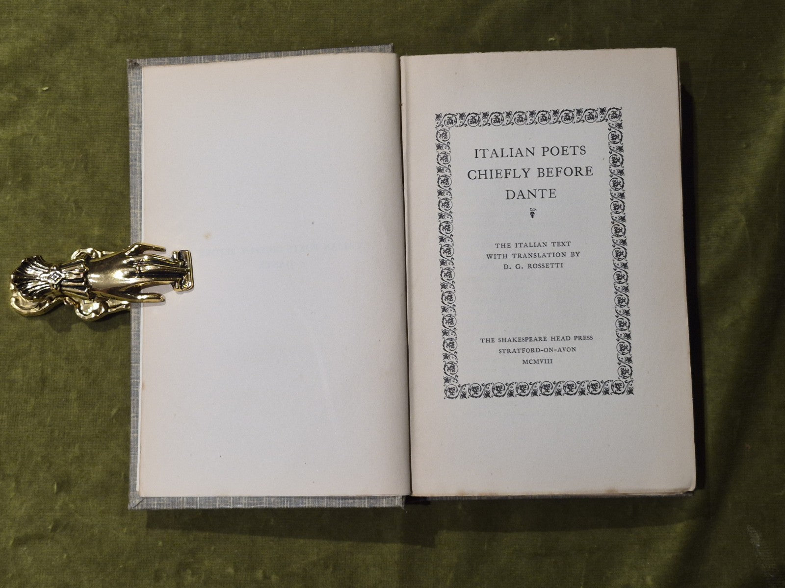 Italian Poets Chiefly Before Dante (translated by D G Rossetti)3