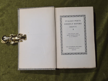 Italian Poets Chiefly Before Dante (translated by D G Rossetti)3