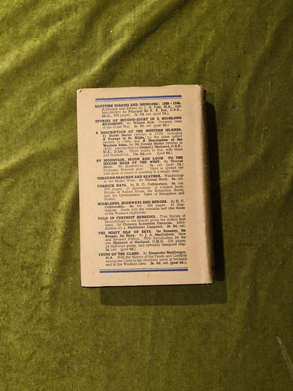 Scottish Diaries and Memoirs 1746-1843, J G Fyfe , Mackay 1942 1st HB DJ1