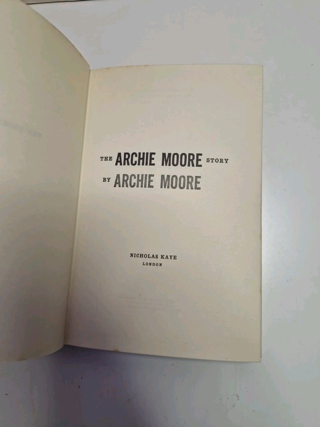 The Archie Moore Story 1st UK Edition Hardback in D/J 19603