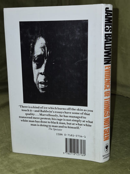Evidence of Things Not Seen by James Baldwin (UK Hardcover, 1986) First Edition 1