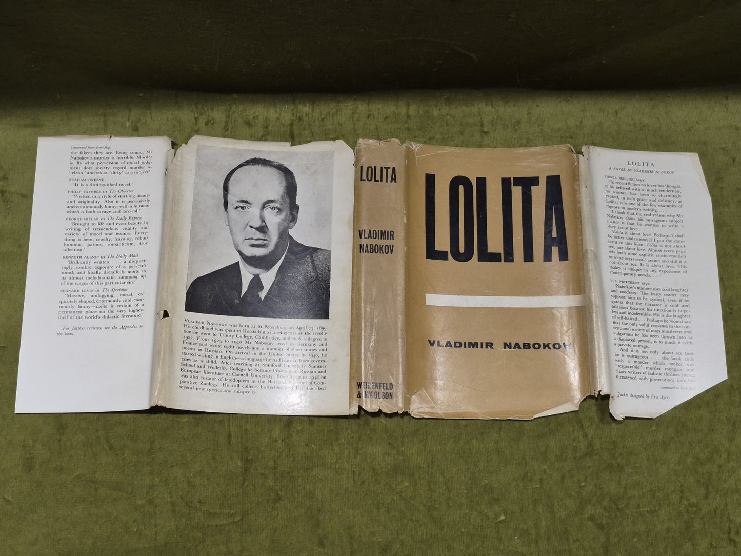 Lolita by Vladimir Nabokov 1960 First Edition Fourth Impression w. Dust jacket.3