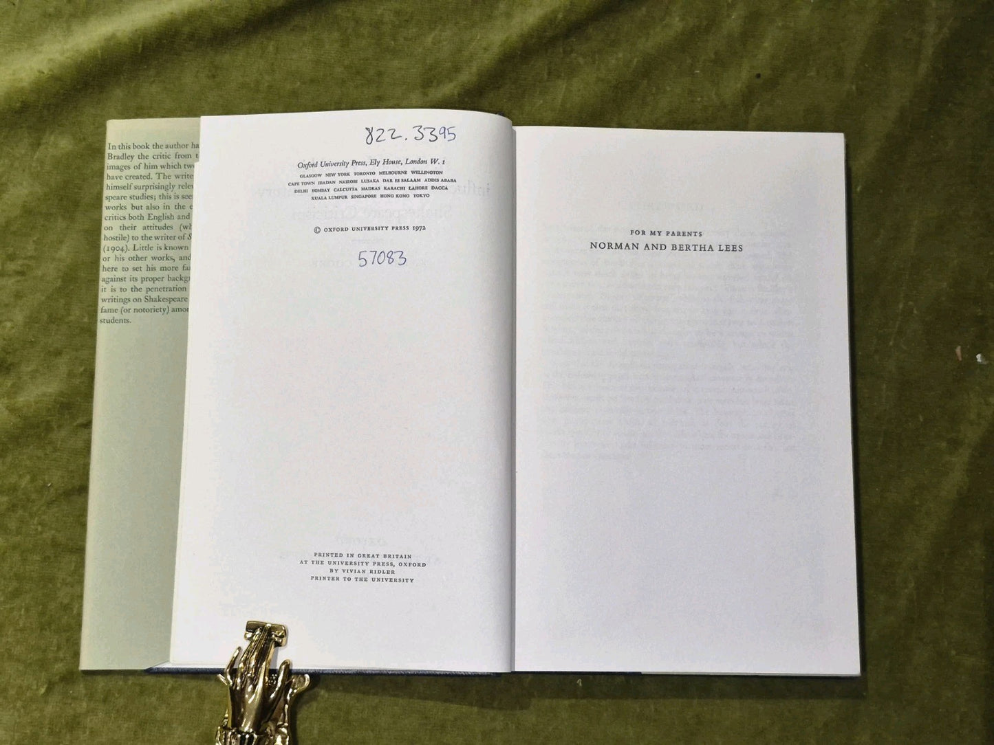 A C Bradley and His Influence in Twentieth-Century Shakespeare Criticism5
