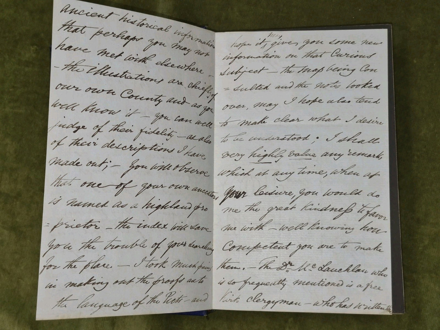 Gaels of Alban or Highlanders 1865 James A Robertson Signed Letter From Author4
