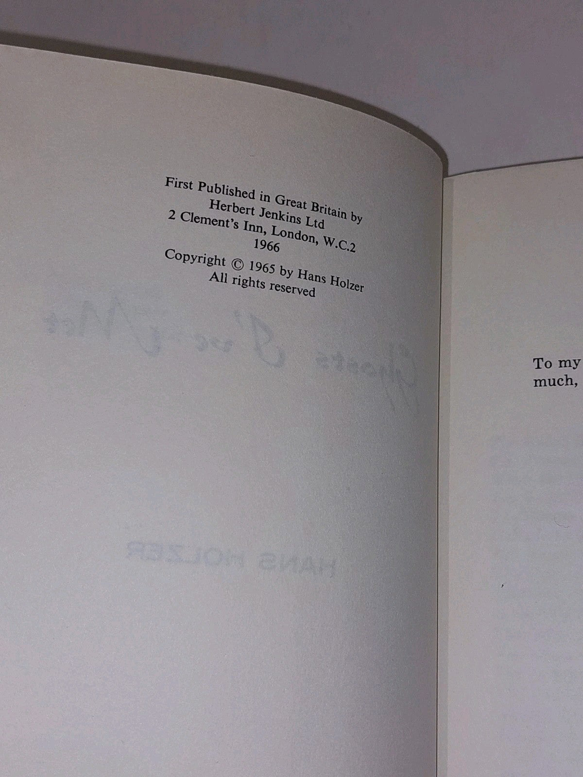 Ghosts I've Met By Hans Holzer [Herbert Jenkins] 1st UK Ed Hb Book With Dj4