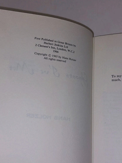 Ghosts I've Met By Hans Holzer [Herbert Jenkins] 1st UK Ed Hb Book With Dj4