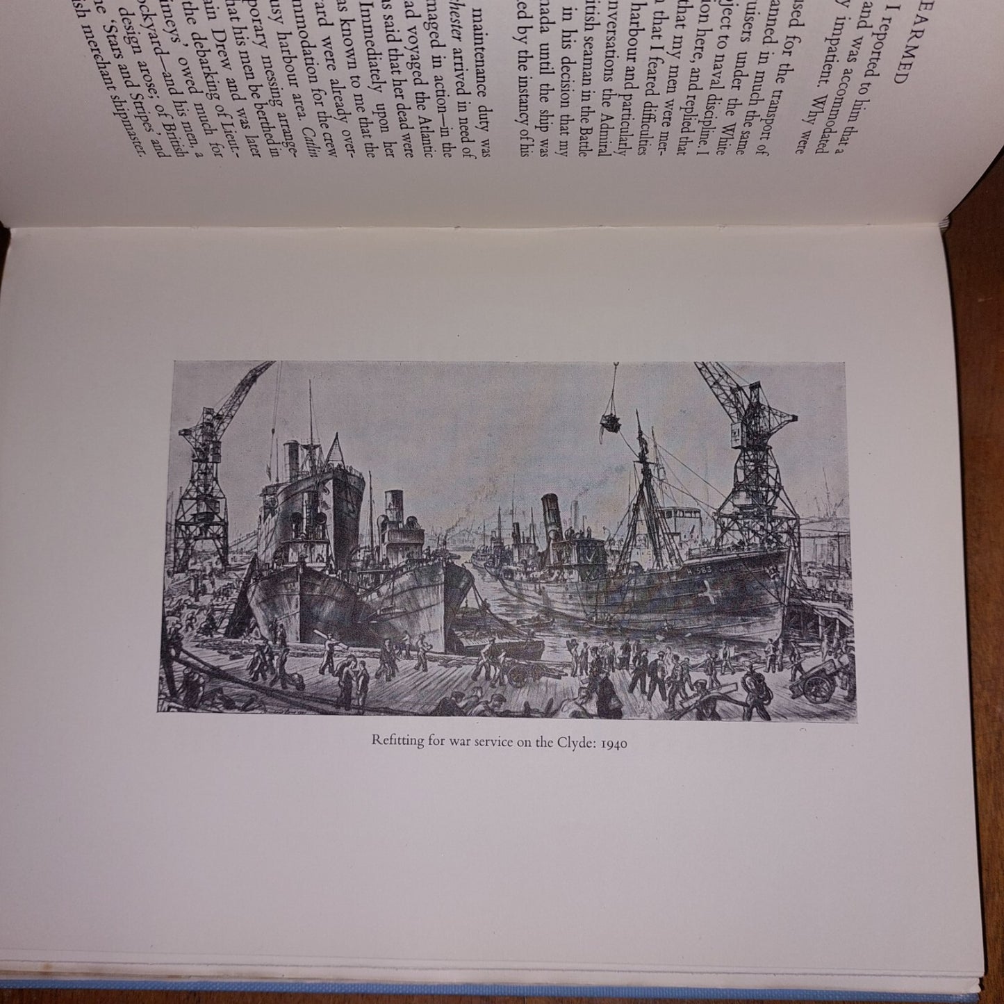 1949 Merchantman Rearmed David W Bone SIgned Limited Muirhead Bone Illustrated 12