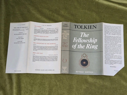 The Fellowship of the Ring Second Edition Second Impression 1967 Tolkien HB DJ3