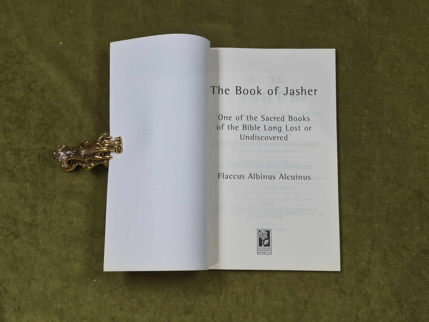 Book Of Jasher : One Of The Sacred Books Of The Bible Long Lost - Kessinger PB3