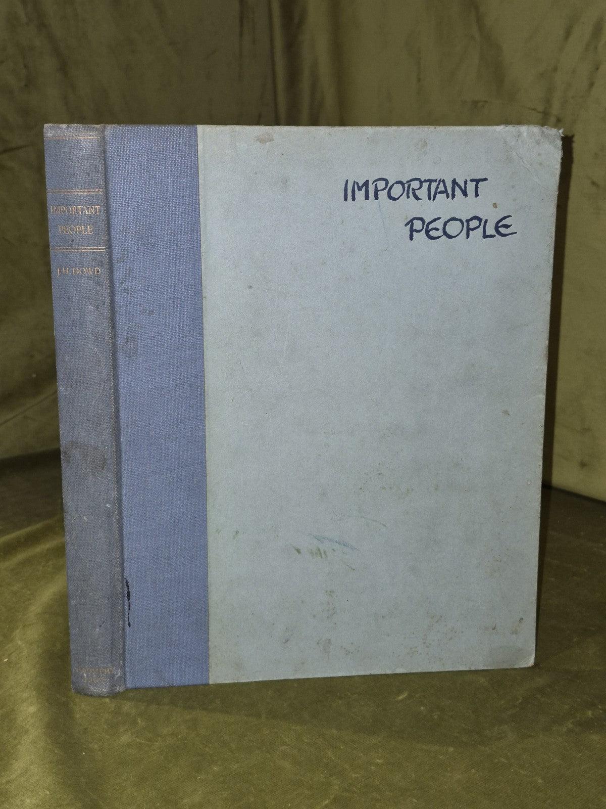 Important People by J. H. Dowd (1930 First Edition) London: Country Life0