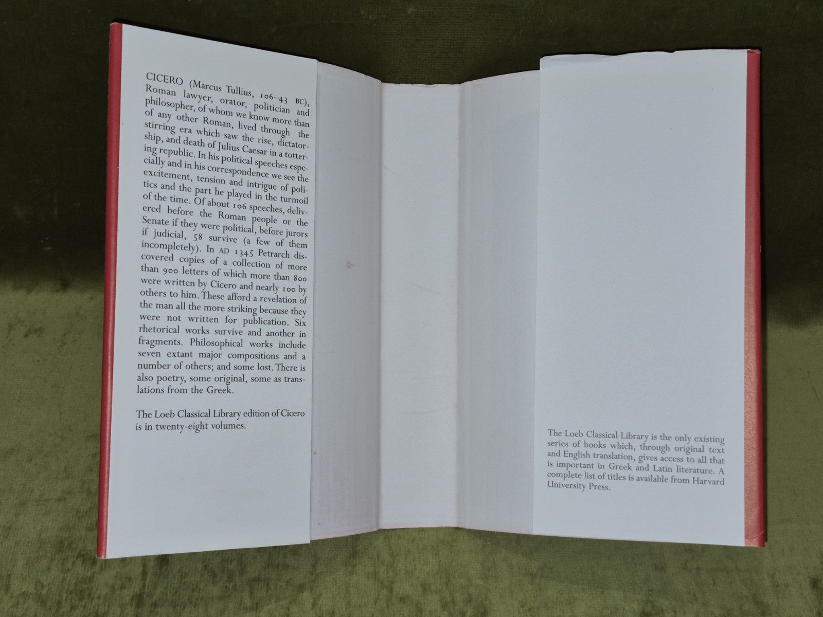 Cicero In Catilinam Murena, Sulla I-IV Trans. Macdonald (1996) Loeb Classical3