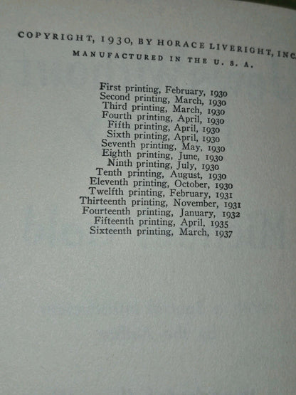 Jews Without Money Michael Gold (1937 sixteenth printing)6