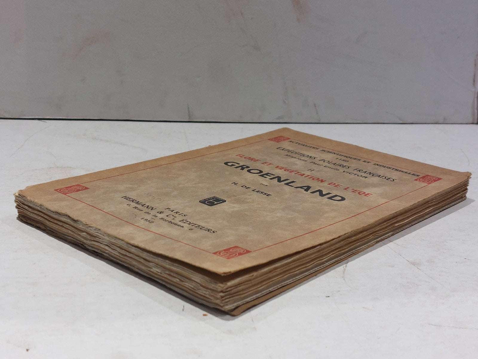 Flore Et Vegetation De L'eqe Groenland, By H  De Lesse (1952) [Hermann & Co] Pb5