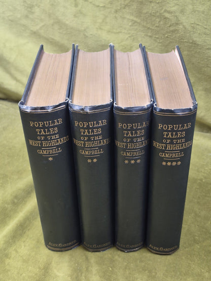 Popular Tales of the West Highlands 1890 Alexander Gardner Gaelic Complete Set2