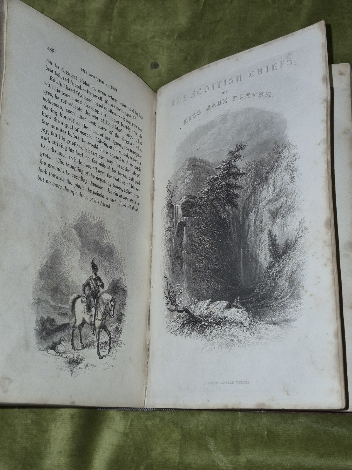 Scottish Chiefs Jane Porter Virtue and Company Complete Two Volumes in One c184014