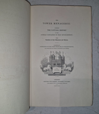 1829 1st THE TOWER MENAGERIE Edward Bennett NATURAL HISTORY Animals ENGRAVINGS4