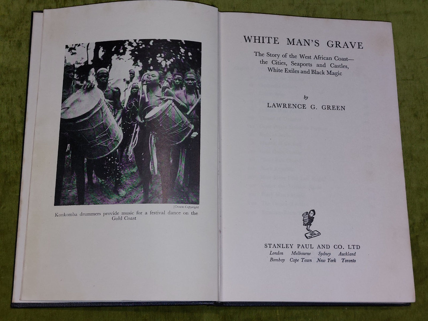 Lawrence G Green  White Man's Grave  (1954) 1st UK Ed Hb Book2