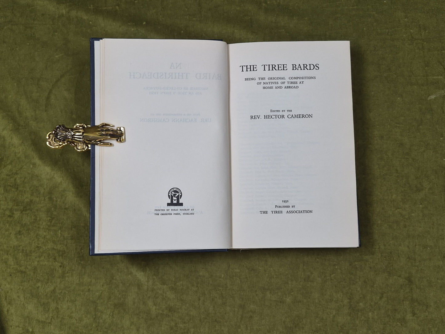 Na Baird Thirisdeach - Rev. Hector Cameron - The Tiree Association 19326